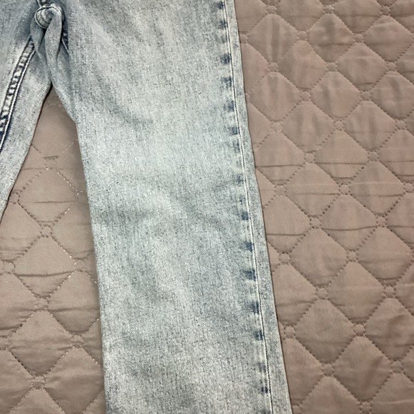 Abercrombie & Fitch The Ankle Straight Ultra High Rise Jeans Patch Size 24/00L - Picture 7 of 16